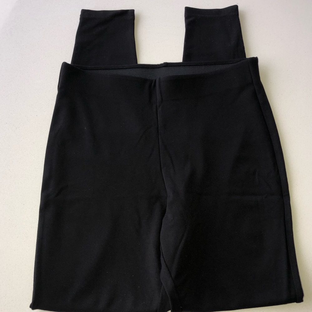 H&M Women’s M Black Leggings w/ Ankle Zippers NWT